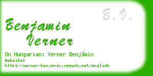 benjamin verner business card