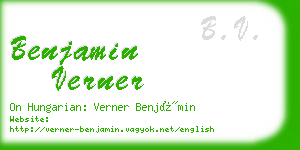 benjamin verner business card